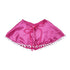 Little Girls Hot Pink White Pom Pom Trim Halloween Cape 2-4 - SophiasStyle.com